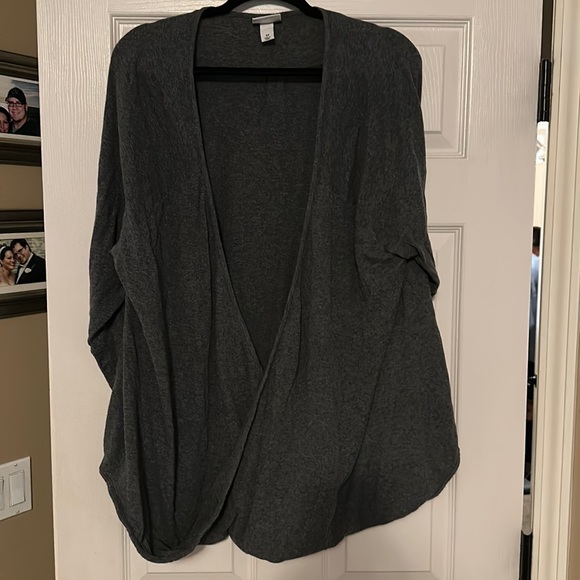 3xl gray twist from top with 3/4 sleeves - Picture 1 of 4